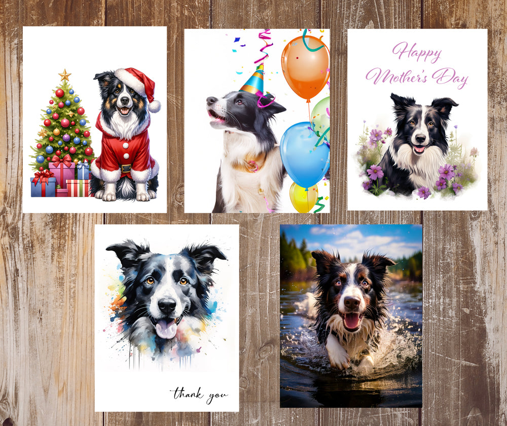 Border Collie Greeting Cards