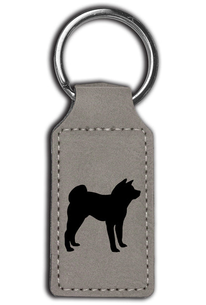 Akita Leatherette Key Chain