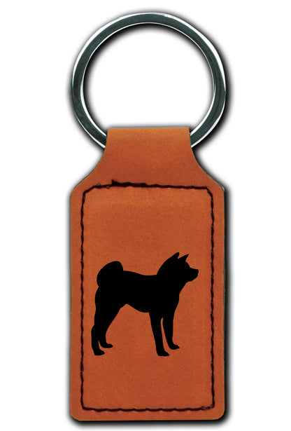 Akita Leatherette Key Chain