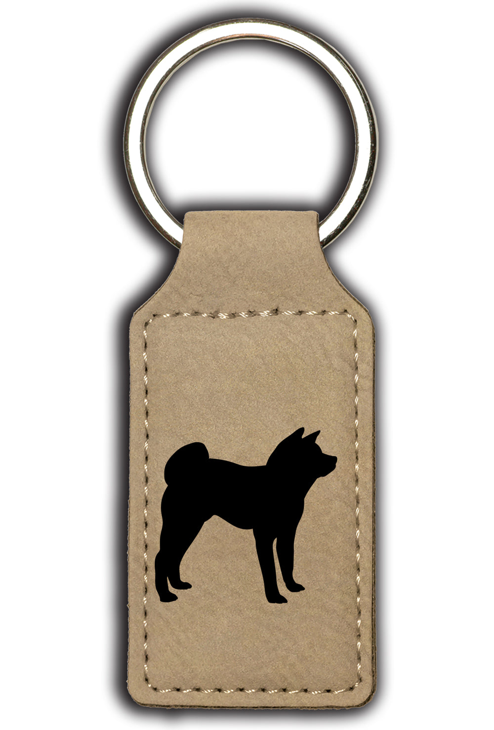 Akita Leatherette Key Chain