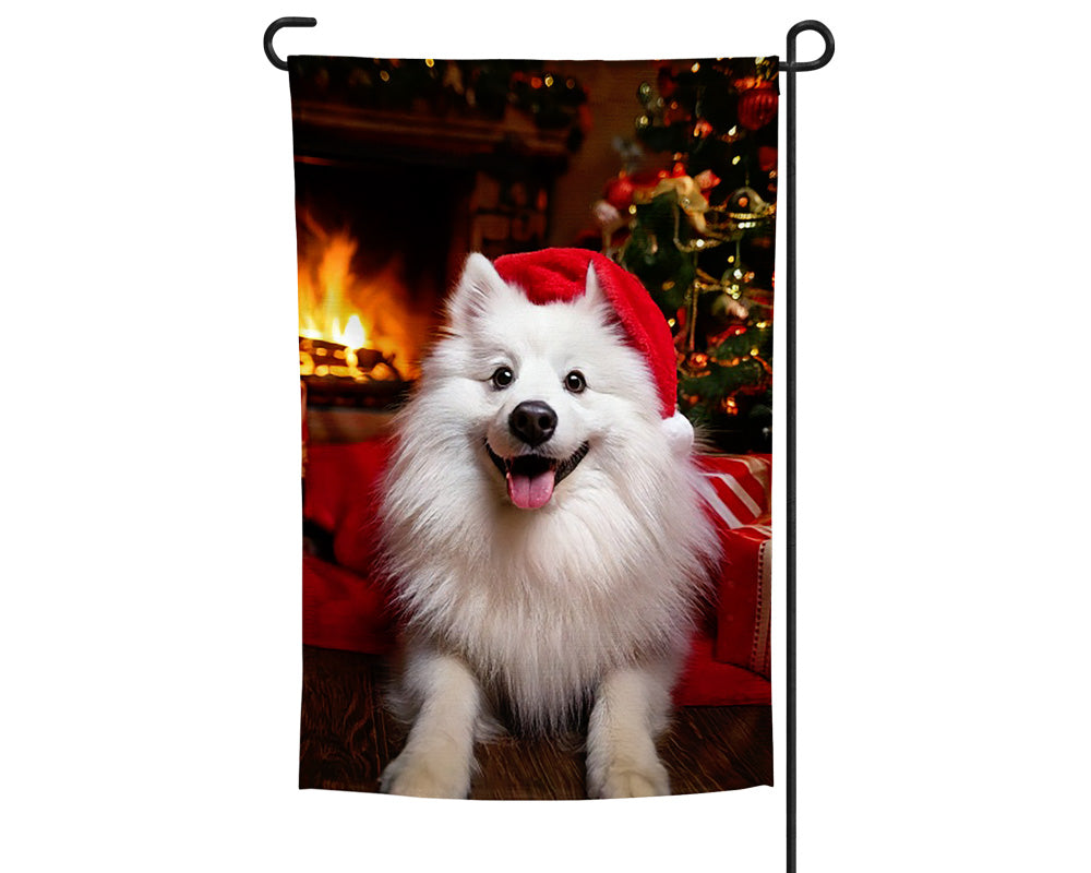 American Eskimo Garden Flag