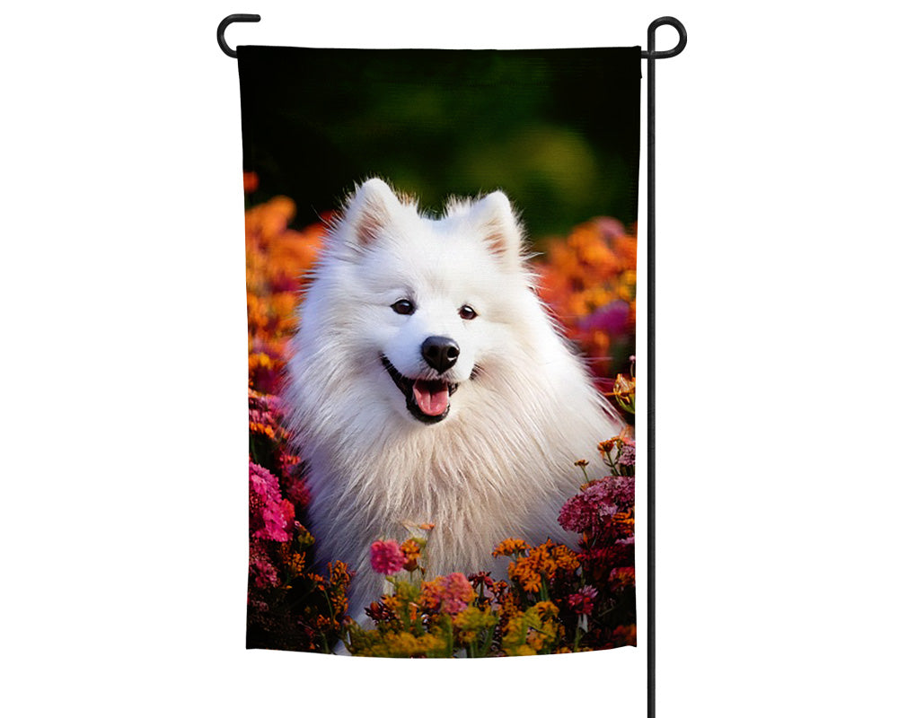 American Eskimo Garden Flag
