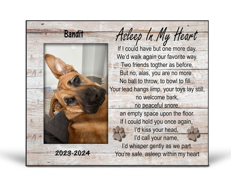 Asleep In My Heart Personalized Picture Frame