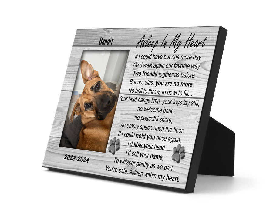 Asleep In My Heart Personalized Picture Frame