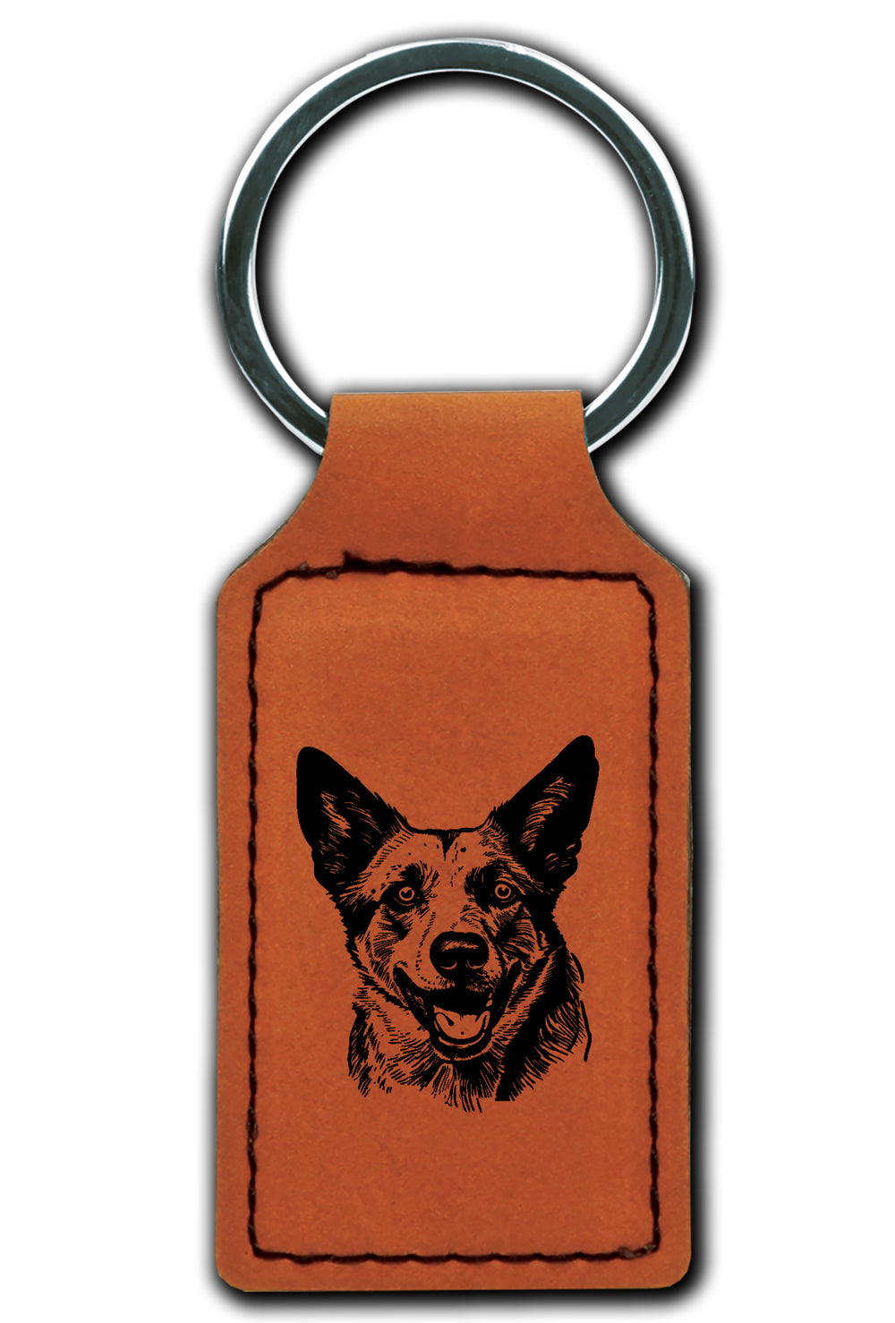 Australian Cattle Dog Leatherette Key Chain