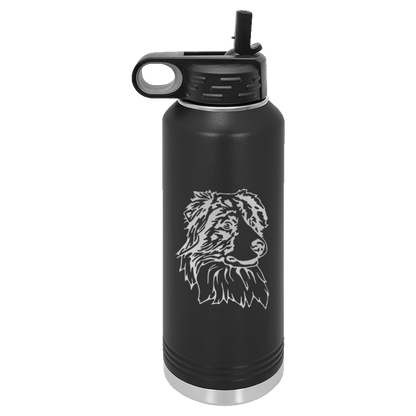 Australian Shepherd Water Bottle