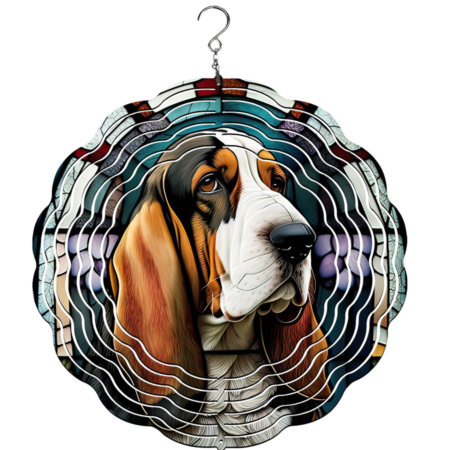 Basset Hound Wind Spinner