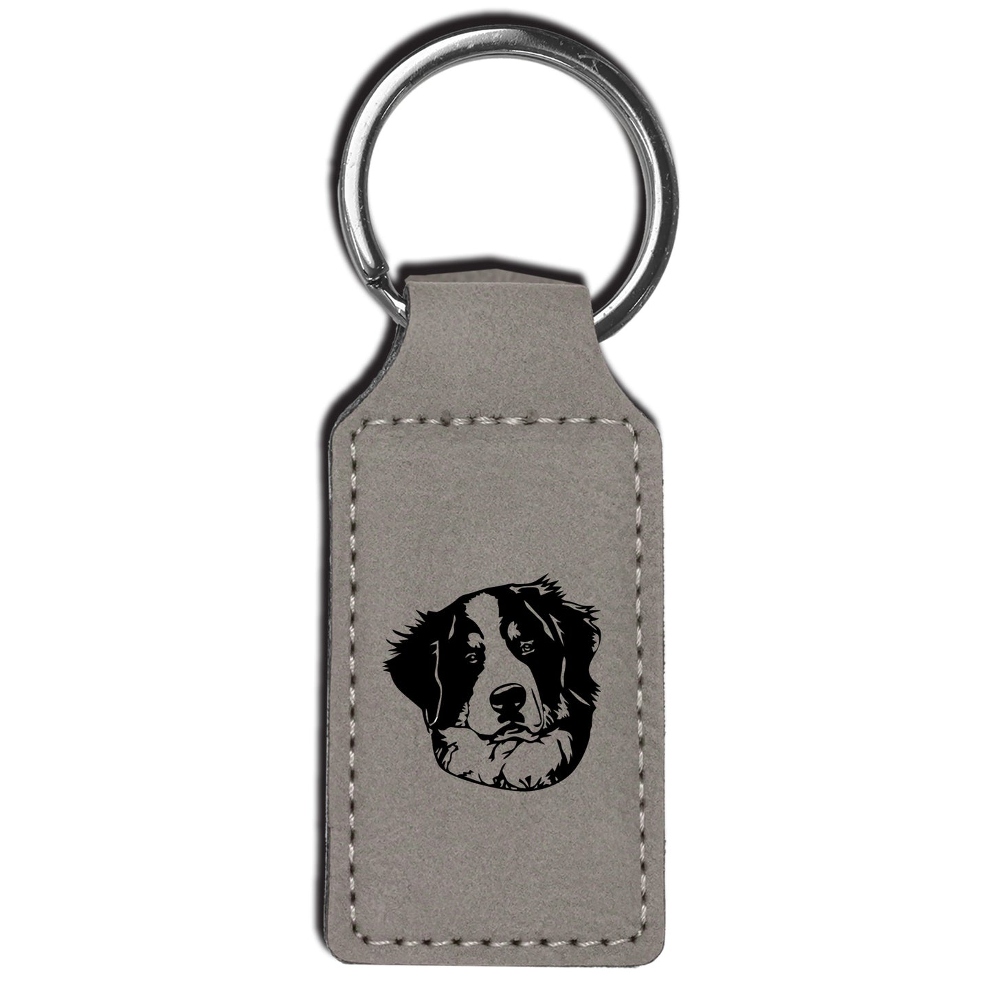 Bernese Mountain Dog Leatherette Key Chain