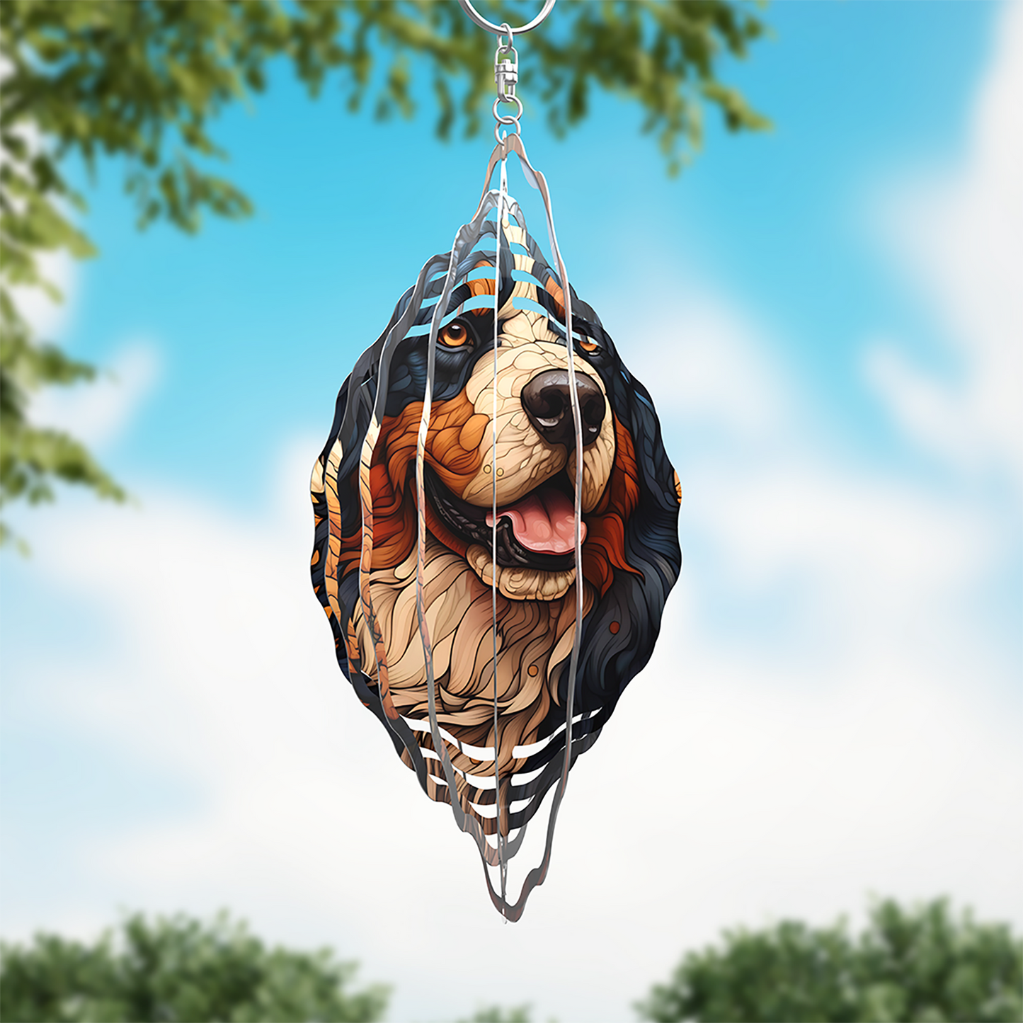 Bernese Mountain Dog Wind Spinner