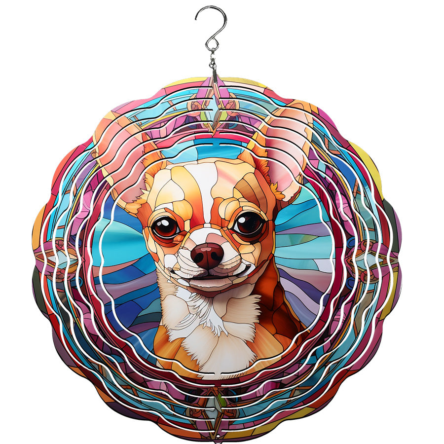 Chihuahua Wind Spinner