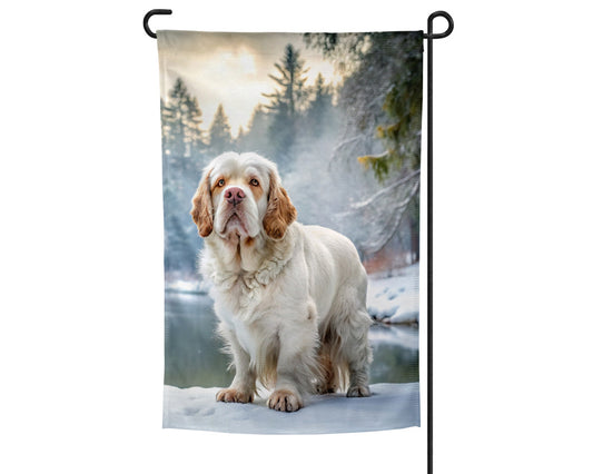 Clumber Spaniel Garden Flag