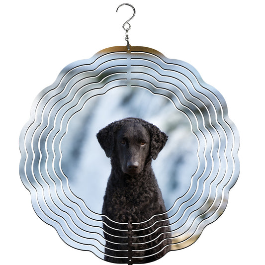 Curly Coated Retriever Wind Spinner