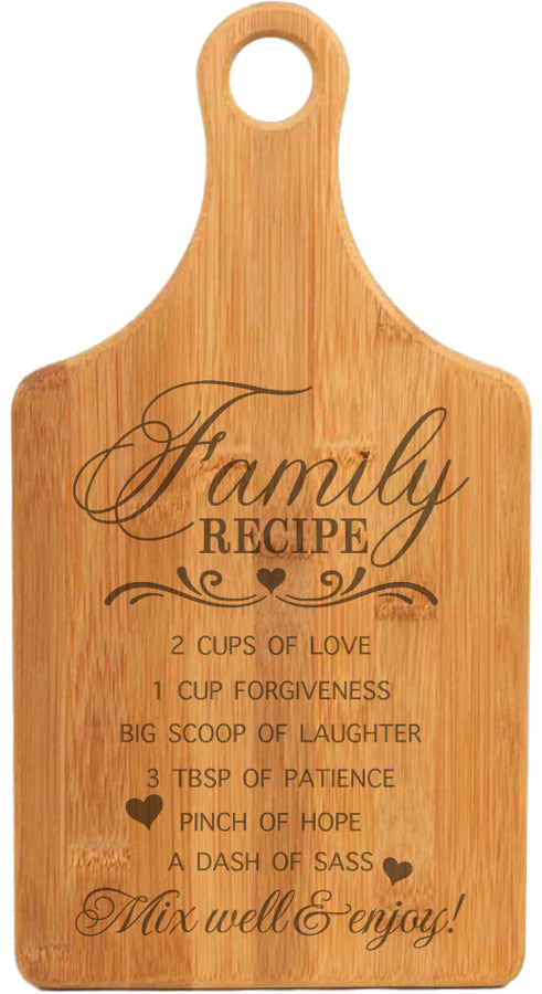 Family Recipe Cutting Board