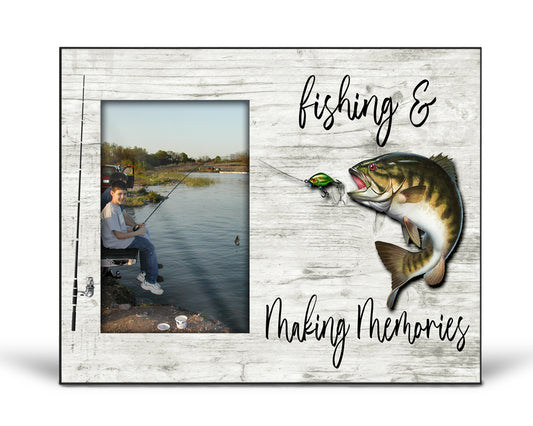 Fishing & Making Memories Photo Frame