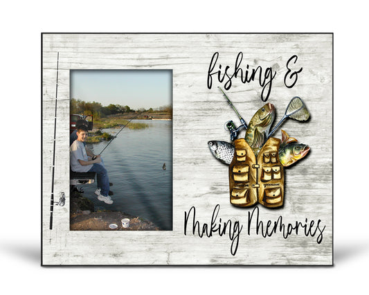 Fishing & Making Memories Photo Frame