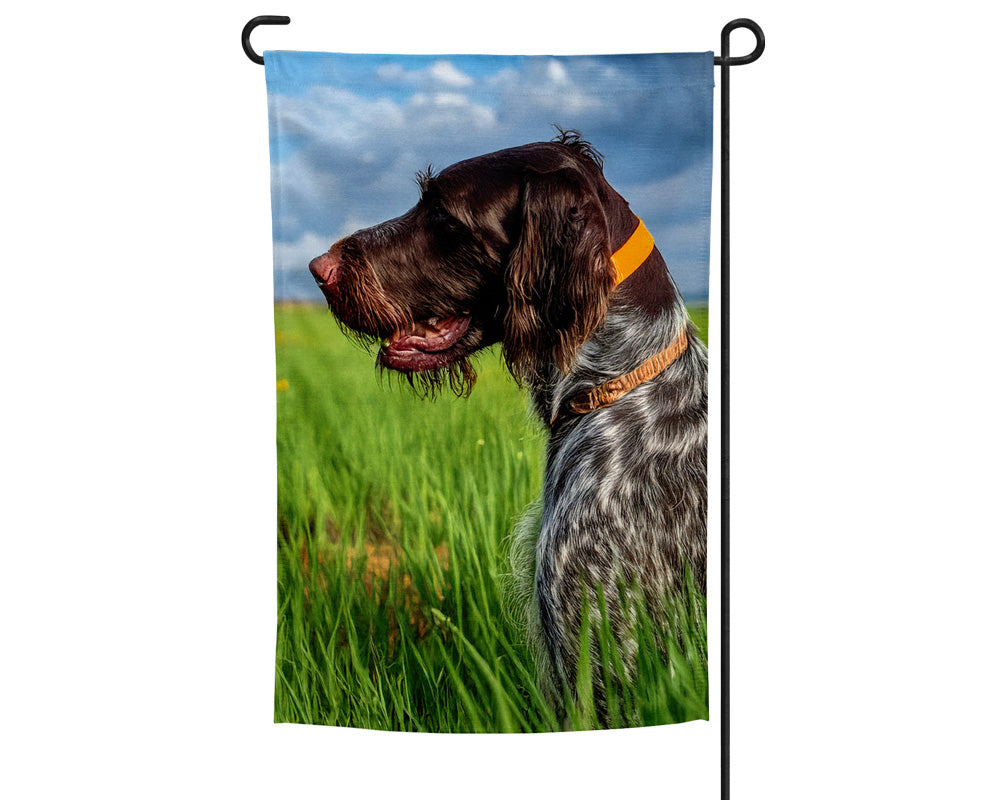 German Wirehaired Pointer Garden Flag