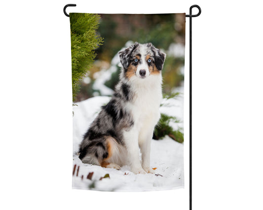 Miniature Australian Shepherd Garden Flag