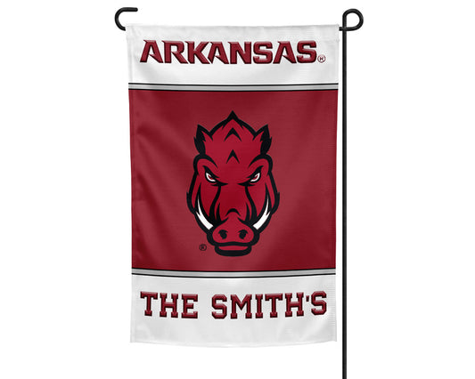 University of Arkansas Razorbacks Personalized Flag