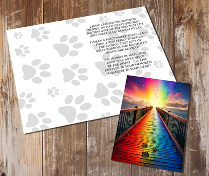 Rainbow Bridge Greeting Cards , Lost of Pet Cards