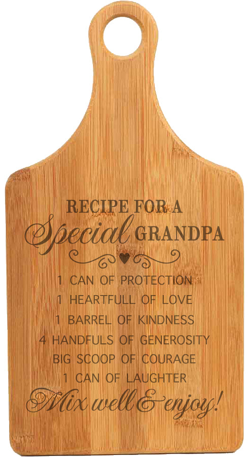Special Grandpa Recipe Cutting Board