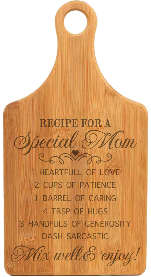 Special Mom Recipe Cutting Board