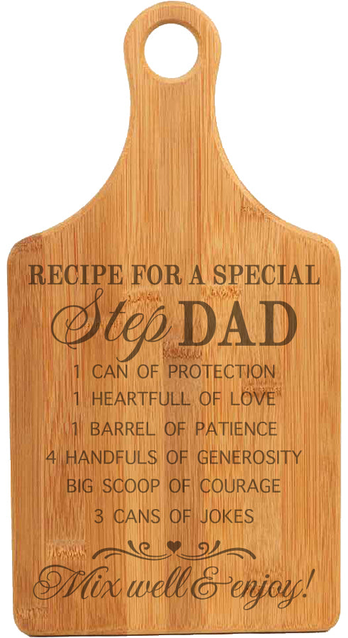 Special Step Dad Recipe Cutting Board