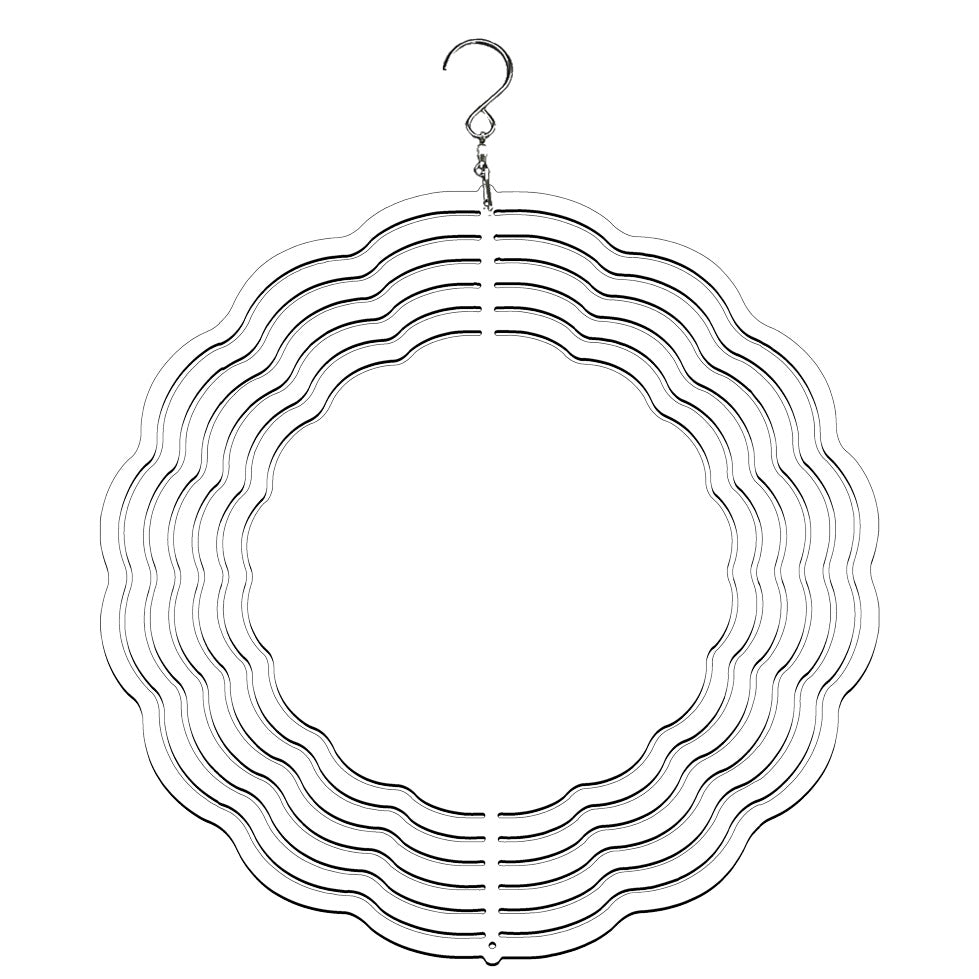 10" Aluminum Wind Spinner Blank