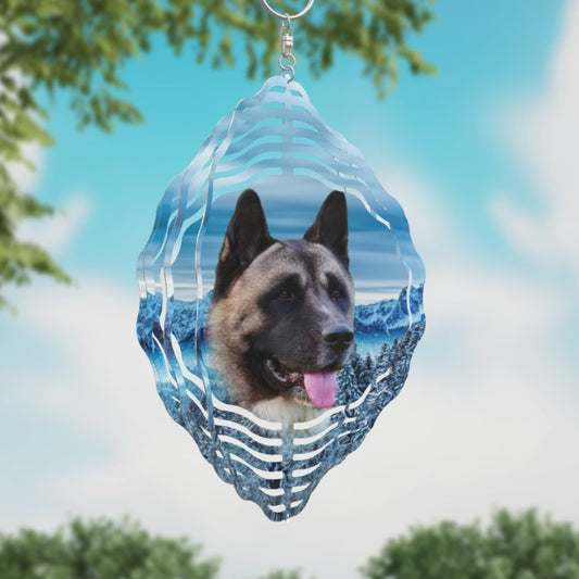 Akita Wind Spinner Digital File