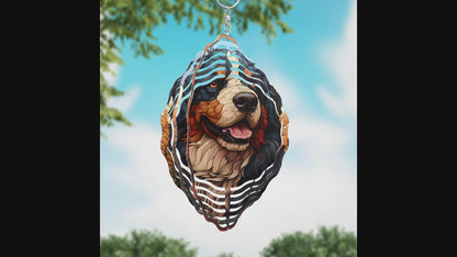 Bernese Mountain Dog Wind Spinner